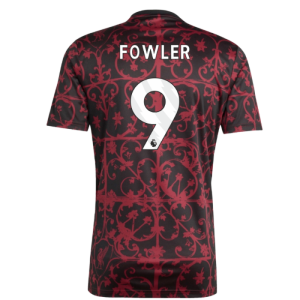2025-2026 Liverpool Pre-Match Shirt (Black) (Fowler 9)