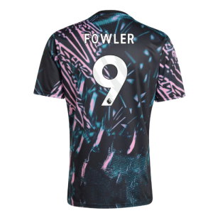 2025-2026 Liverpool Pre Match Shirt (Black) (Fowler 9)