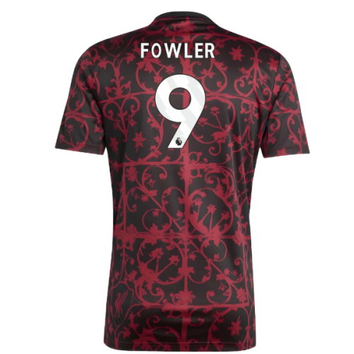 2025-2026 Liverpool Pre-Match Shirt (Black) (Fowler 9)