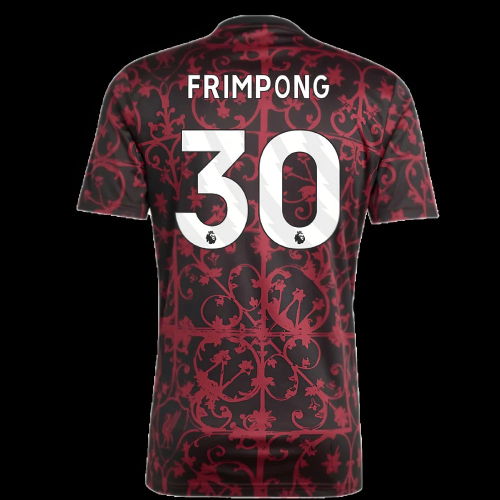 2025-2026 Liverpool Pre-Match Shirt (Black) (Frimpong 30)