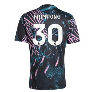 2025-2026 Liverpool Pre Match Shirt (Black) (Frimpong 30)