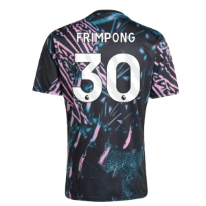 2025-2026 Liverpool Pre Match Shirt (Black) (Frimpong 30)