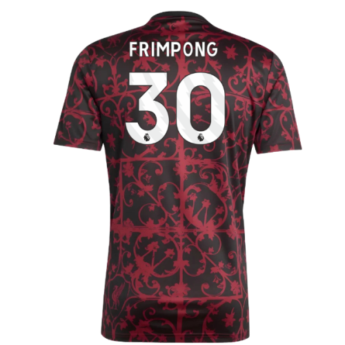 2025-2026 Liverpool Pre-Match Shirt (Black) (Frimpong 30)