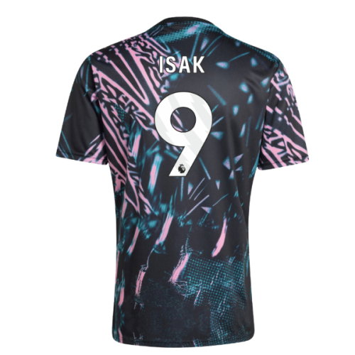 2025-2026 Liverpool Pre Match Shirt (Black) (Isak 9)