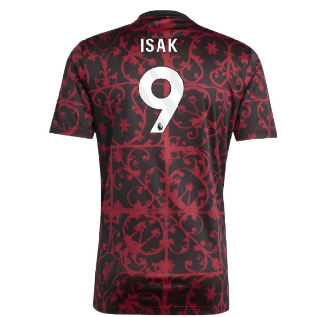2025-2026 Liverpool Pre-Match Shirt (Black) (Isak 9)