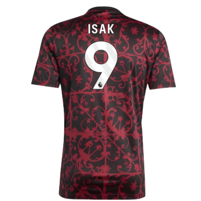 2025-2026 Liverpool Pre-Match Shirt (Black) (Isak 9)