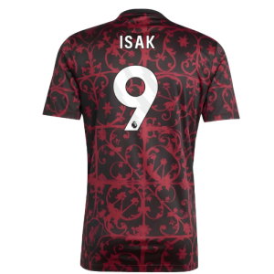 2025-2026 Liverpool Pre-Match Shirt (Black) (Isak 9)