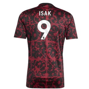 2025-2026 Liverpool Pre-Match Shirt (Black) (Isak 9)