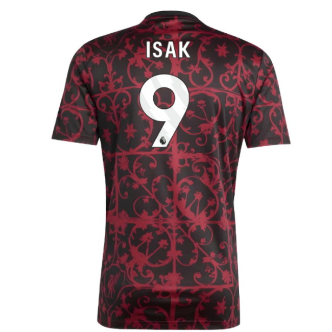 2025-2026 Liverpool Pre-Match Shirt (Black) (Isak 9)