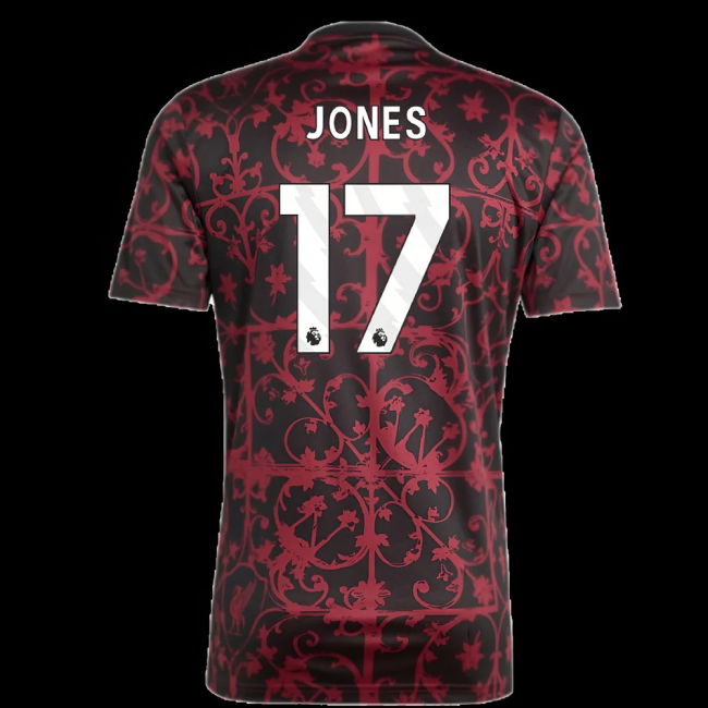 2025-2026 Liverpool Pre-Match Shirt (Black) (Jones 17)