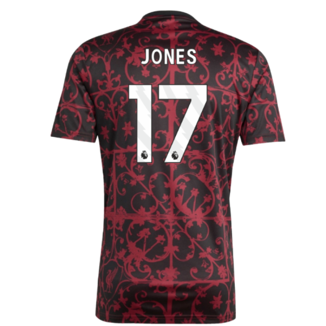 2025-2026 Liverpool Pre-Match Shirt (Black) (Jones 17)