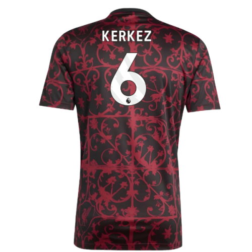 2025-2026 Liverpool Pre-Match Shirt (Black) (Kerkez 6)