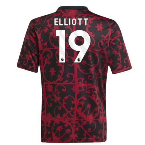 2025-2026 Liverpool Pre-Match Shirt (Black) - Kids (Elliott 19)