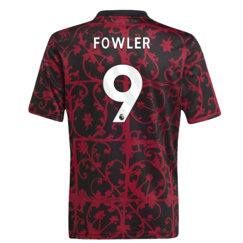 2025-2026 Liverpool Pre-Match Shirt (Black) - Kids (Fowler 9)