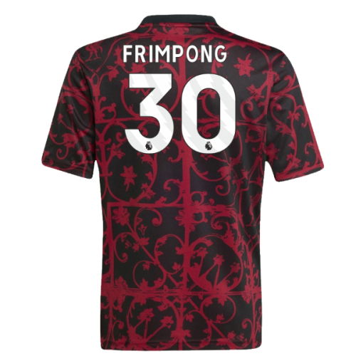2025-2026 Liverpool Pre-Match Shirt (Black) - Kids (Frimpong 30)