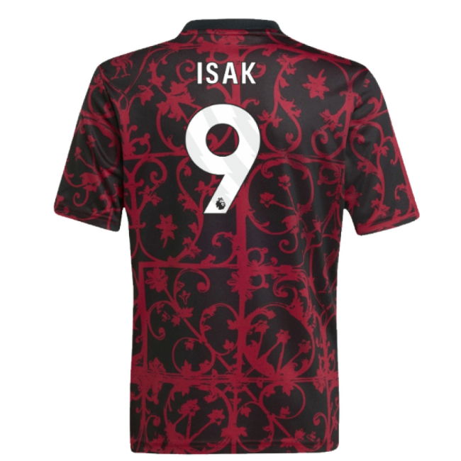 2025-2026 Liverpool Pre-Match Shirt (Black) - Kids (Isak 9)