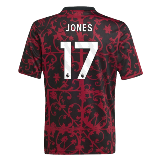 2025-2026 Liverpool Pre-Match Shirt (Black) - Kids (Jones 17)