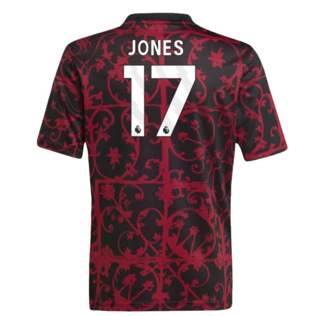 2025-2026 Liverpool Pre-Match Shirt (Black) - Kids (Jones 17)