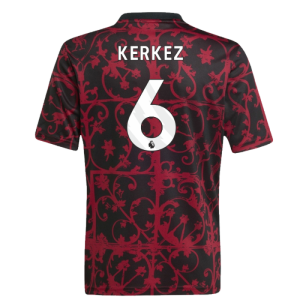 2025-2026 Liverpool Pre-Match Shirt (Black) - Kids (Kerkez 6)