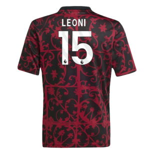 2025-2026 Liverpool Pre-Match Shirt (Black) - Kids (Leoni 15)