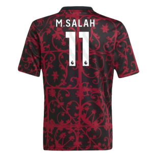 2025-2026 Liverpool Pre-Match Shirt (Black) - Kids (M.Salah 11)