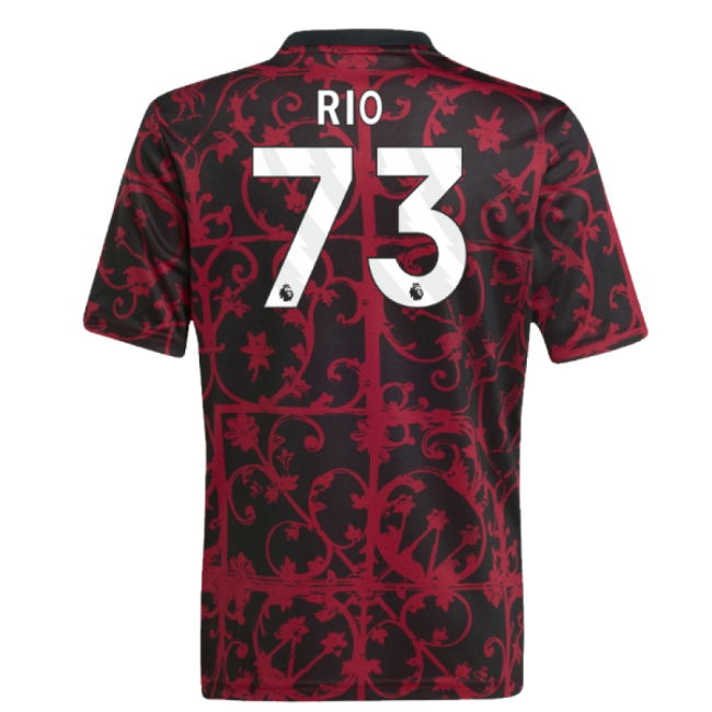 2025-2026 Liverpool Pre-Match Shirt (Black) - Kids (Rio 73)