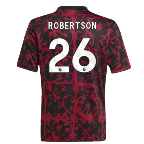 2025-2026 Liverpool Pre-Match Shirt (Black) - Kids (Robertson 26)
