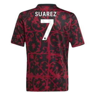 2025-2026 Liverpool Pre-Match Shirt (Black) - Kids (Suarez 7)