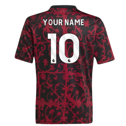 2025-2026 Liverpool Pre-Match Shirt (Black) - Kids (Your Name)