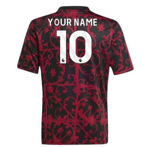 2025-2026 Liverpool Pre-Match Shirt (Black) - Kids (Your Name)