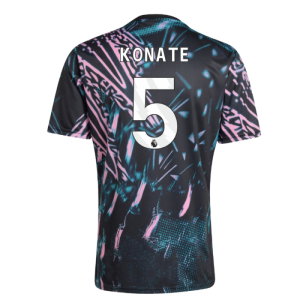 2025-2026 Liverpool Pre Match Shirt (Black) (Konate 5)