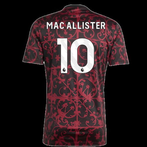 2025-2026 Liverpool Pre-Match Shirt (Black) (Mac Allister 10)