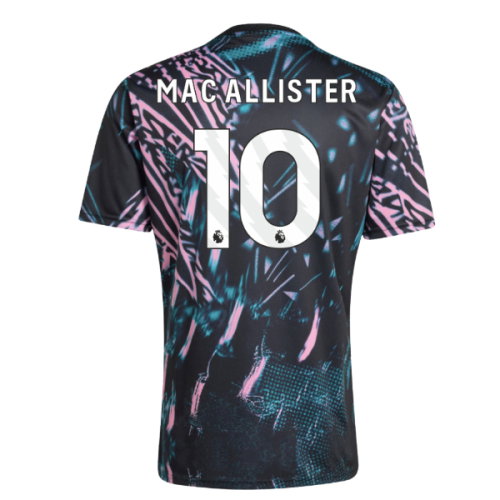 2025-2026 Liverpool Pre Match Shirt (Black) (Mac Allister 10)