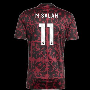 2025-2026 Liverpool Pre-Match Shirt (Black) (M.Salah 11)