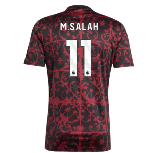 2025-2026 Liverpool Pre-Match Shirt (Black) (M.Salah 11)
