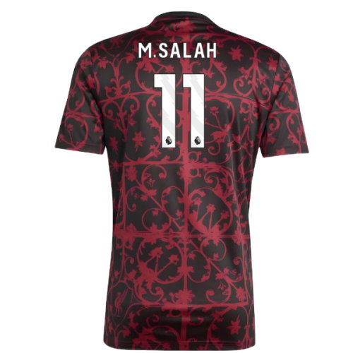 2025-2026 Liverpool Pre-Match Shirt (Black) (M.Salah 11)