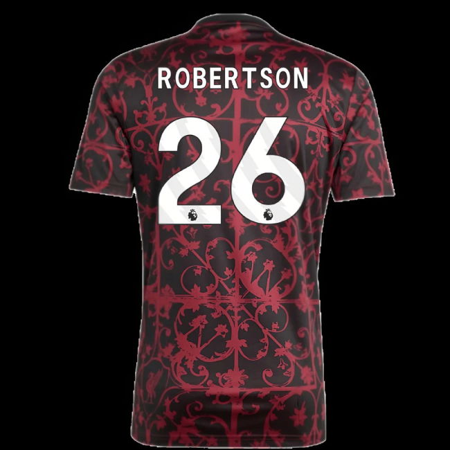 2025-2026 Liverpool Pre-Match Shirt (Black) (Robertson 26)