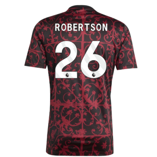 2025-2026 Liverpool Pre-Match Shirt (Black) (Robertson 26)