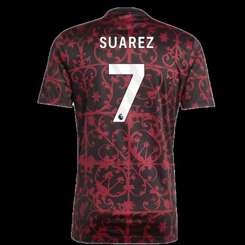 2025-2026 Liverpool Pre-Match Shirt (Black) (Suarez 7)