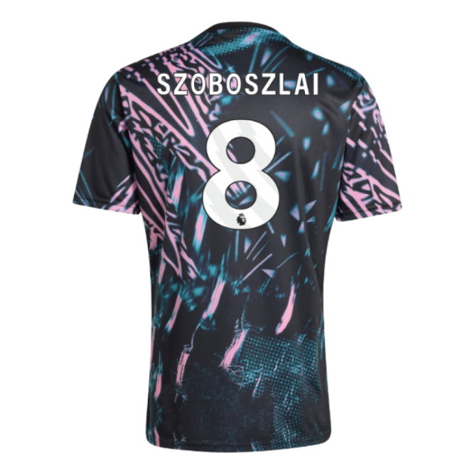 2025-2026 Liverpool Pre Match Shirt (Black) (Szoboszlai 8)