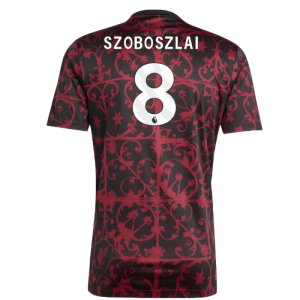 2025-2026 Liverpool Pre-Match Shirt (Black) (Szoboszlai 8)