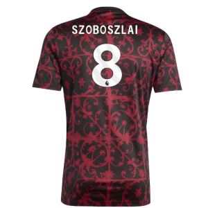 2025-2026 Liverpool Pre-Match Shirt (Black) (Szoboszlai 8)