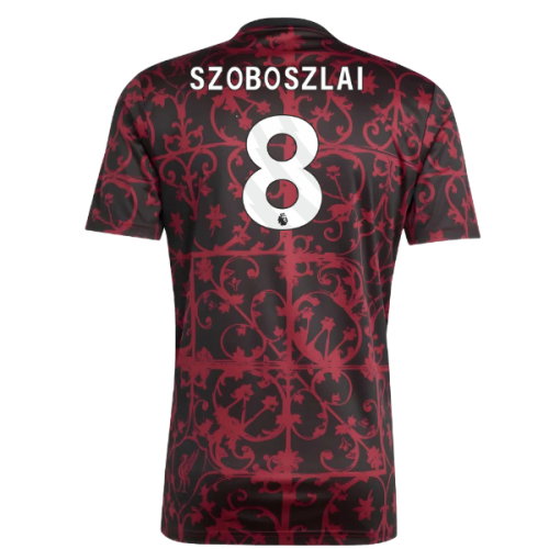 2025-2026 Liverpool Pre-Match Shirt (Black) (Szoboszlai 8)