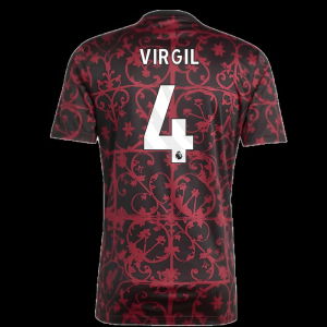 2025-2026 Liverpool Pre-Match Shirt (Black) (Virgil 4)