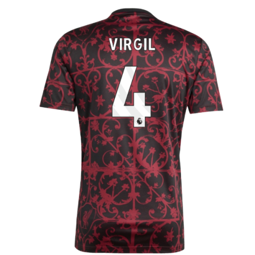 2025-2026 Liverpool Pre-Match Shirt (Black) (Virgil 4)