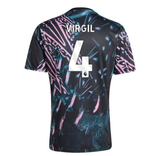 2025-2026 Liverpool Pre Match Shirt (Black) (Virgil 4)