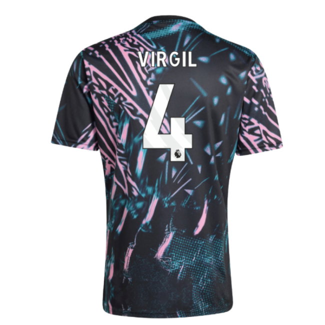2025-2026 Liverpool Pre Match Shirt (Black) (Virgil 4)