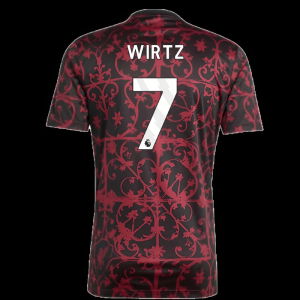 2025-2026 Liverpool Pre-Match Shirt (Black) (Wirtz 7)
