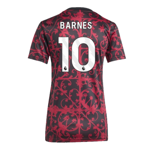 2025-2026 Liverpool Pre-Match Shirt (Black) - Womens (Barnes 10)