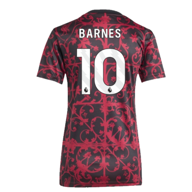 2025-2026 Liverpool Pre-Match Shirt (Black) - Womens (Barnes 10)